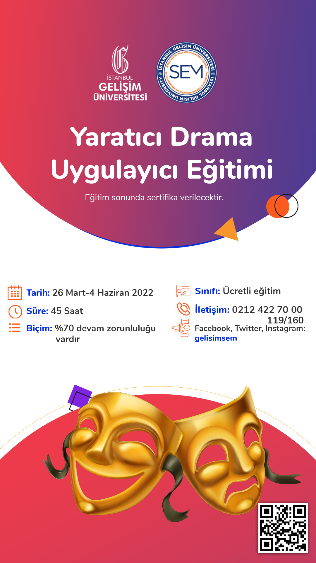 Yaratıcı Drama Uygulayıcı Eğitimi